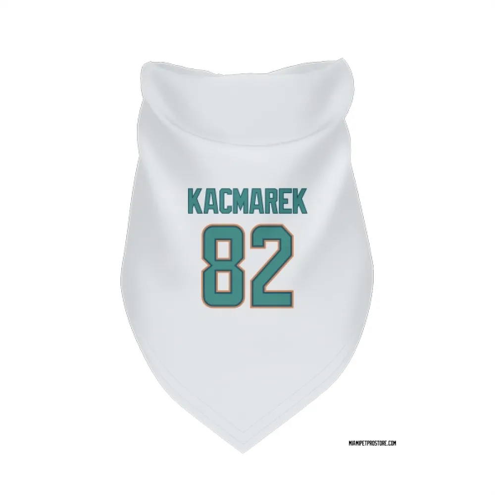 Miami Dolphins Will Kacmarek White Pet Bandana for Dog & Cat