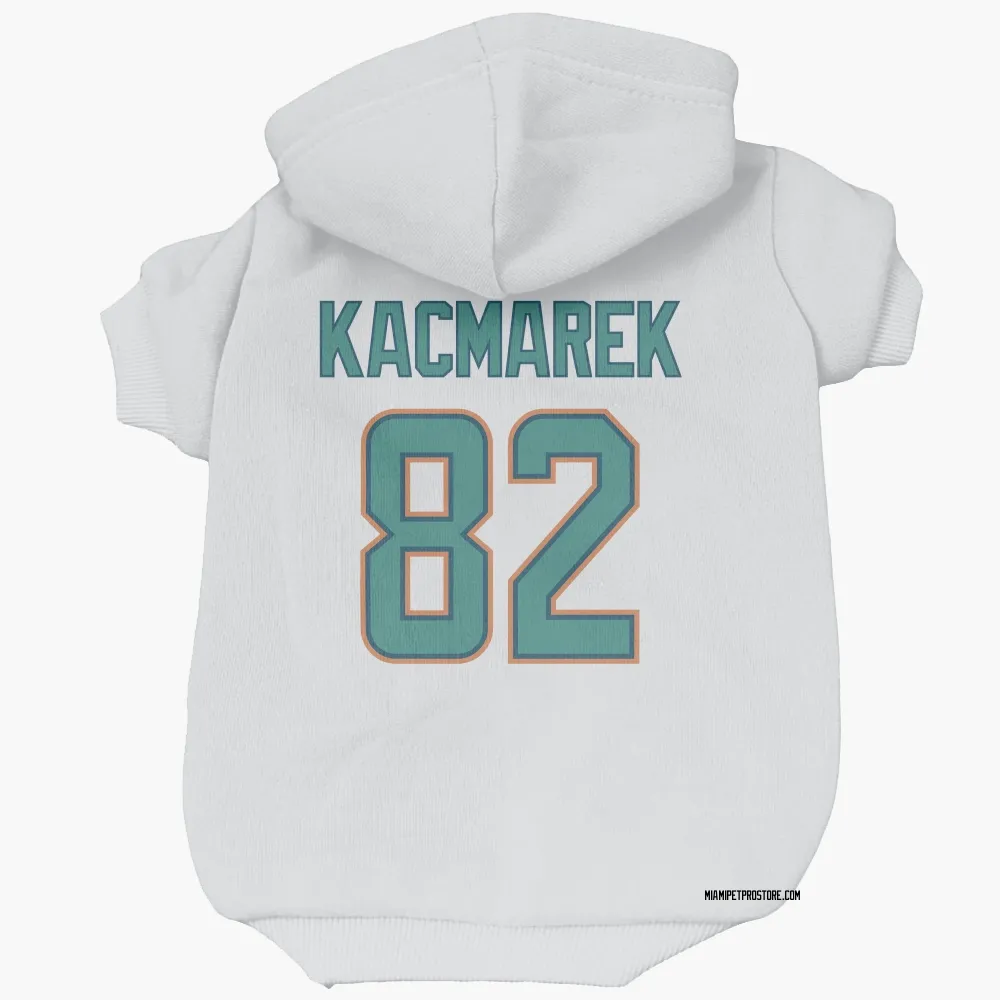 Miami Dolphins Will Kacmarek White Pet Hoodie for Dog & Cat