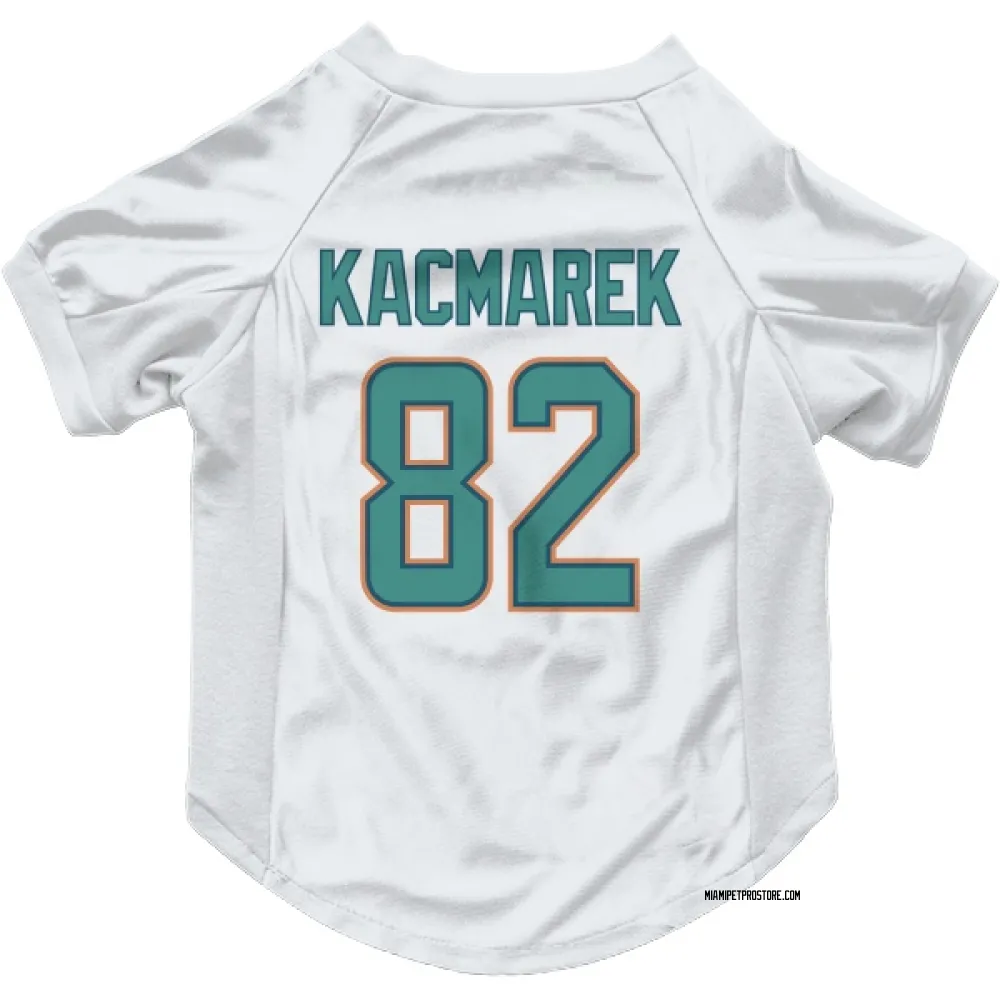 Miami Dolphins Will Kacmarek White Pet Jersey for Dog & Cat