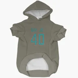 Miami Dolphins Willie Gay Jr. Olive Pet Hoodie for Dog & Cat